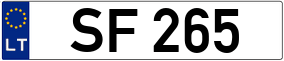 Trailer License Plate